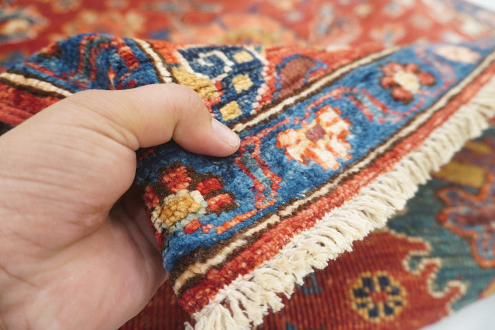 10 ft Red Bidjar Afghan Hand Knotted Oriental Runner Rug - Yildiz Rugs