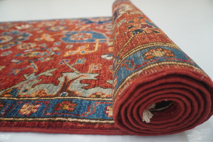 10 ft Red Bidjar Afghan Hand Knotted Oriental Runner Rug - Yildiz Rugs