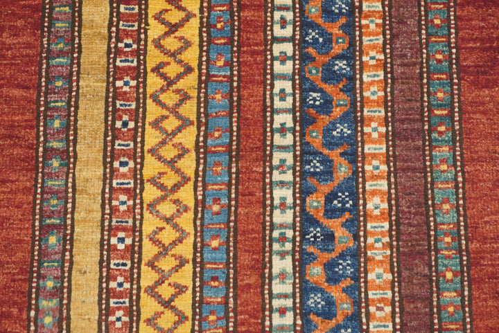 3x4 Red Turkish Style Hand knotted Wool Rug - Yildiz Rugs