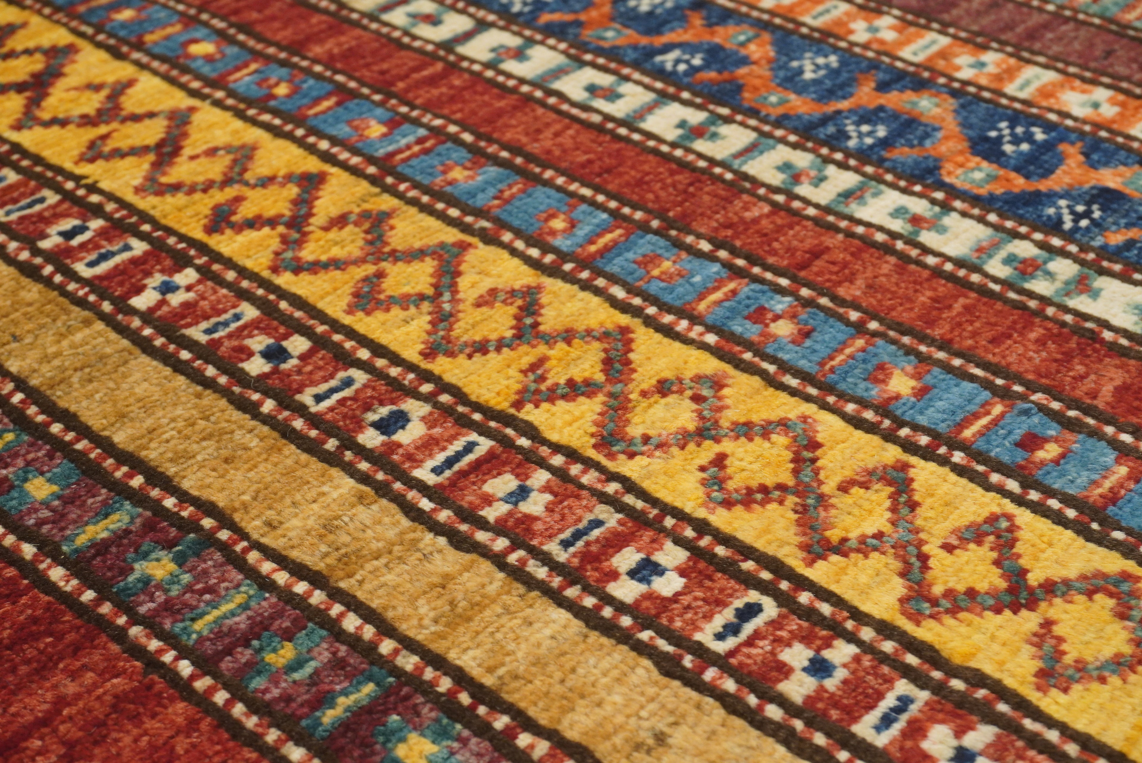 3x4 Red Turkish Style Hand knotted Wool Rug - Yildiz Rugs