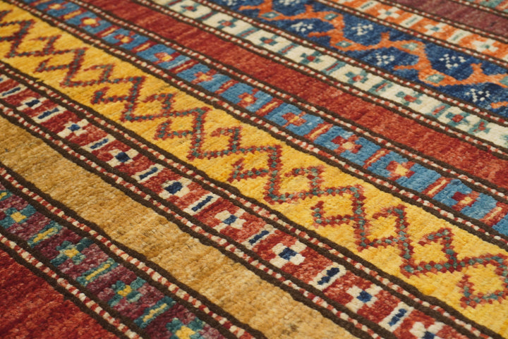 3x4 Red Turkish Style Hand knotted Wool Rug - Yildiz Rugs