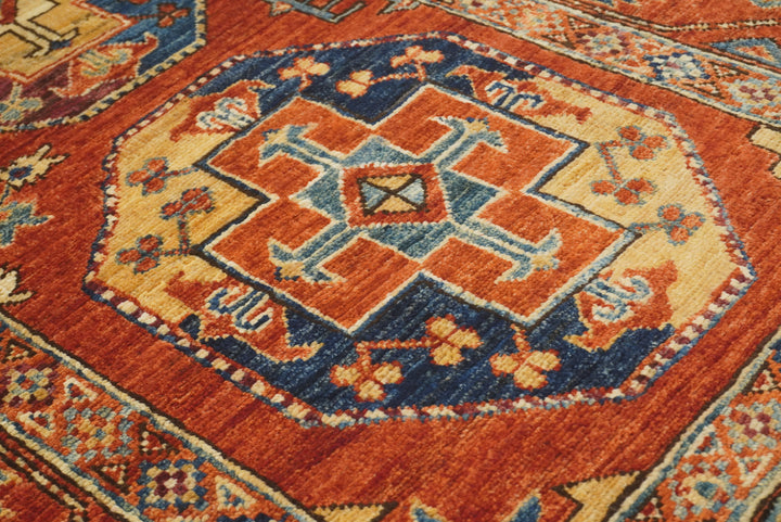3x4 Red Ersari Hand Knotted Afghan Oriental Rug - Yildiz Rugs