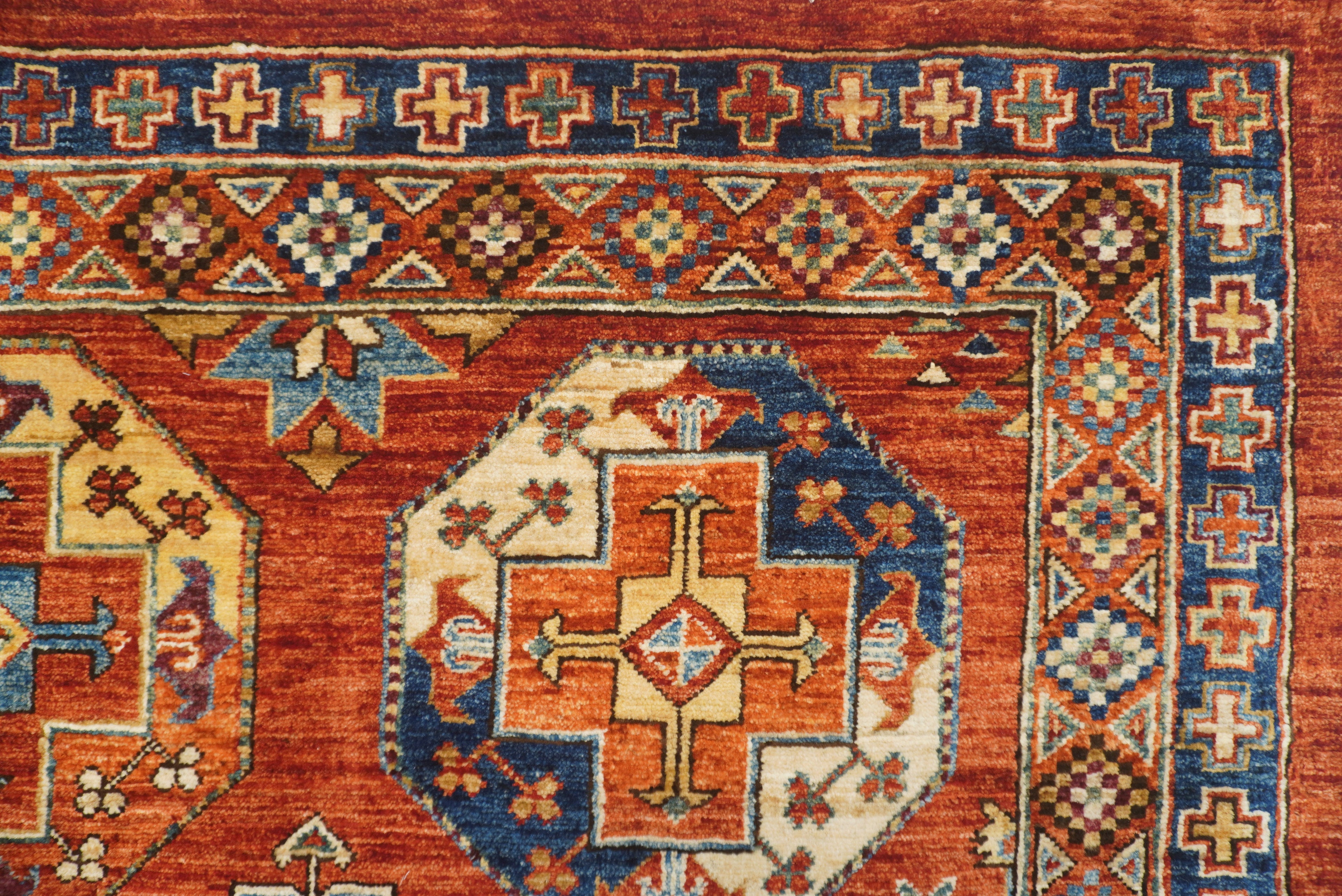 4x6 Red Ersari Afghan Hand-Knotted Rug - Yildiz Rugs