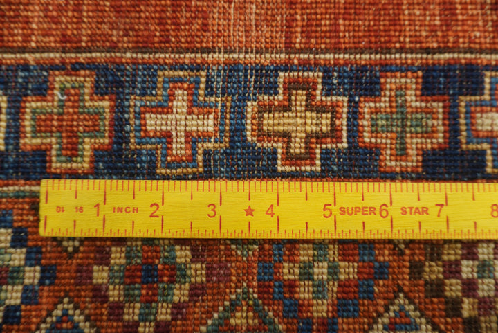 4x6 Red Ersari Afghan Hand-Knotted Rug - Yildiz Rugs