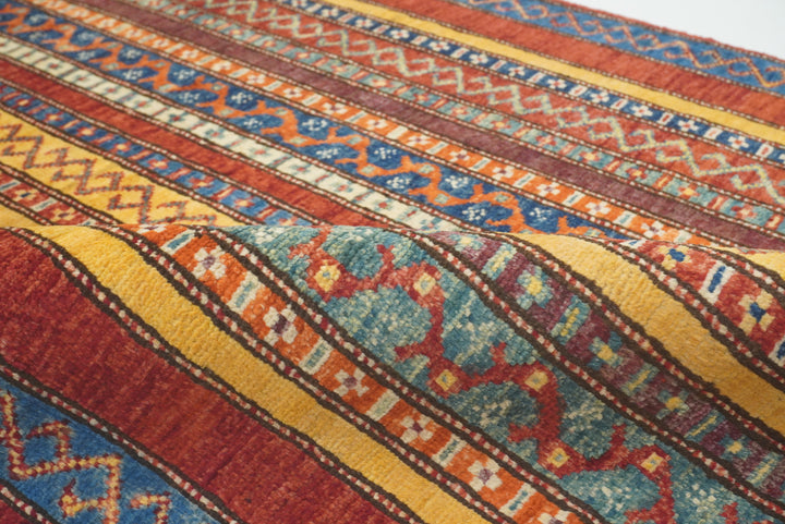 3x4 Red Turkish Style Hand knotted Wool Rug - Yildiz Rugs