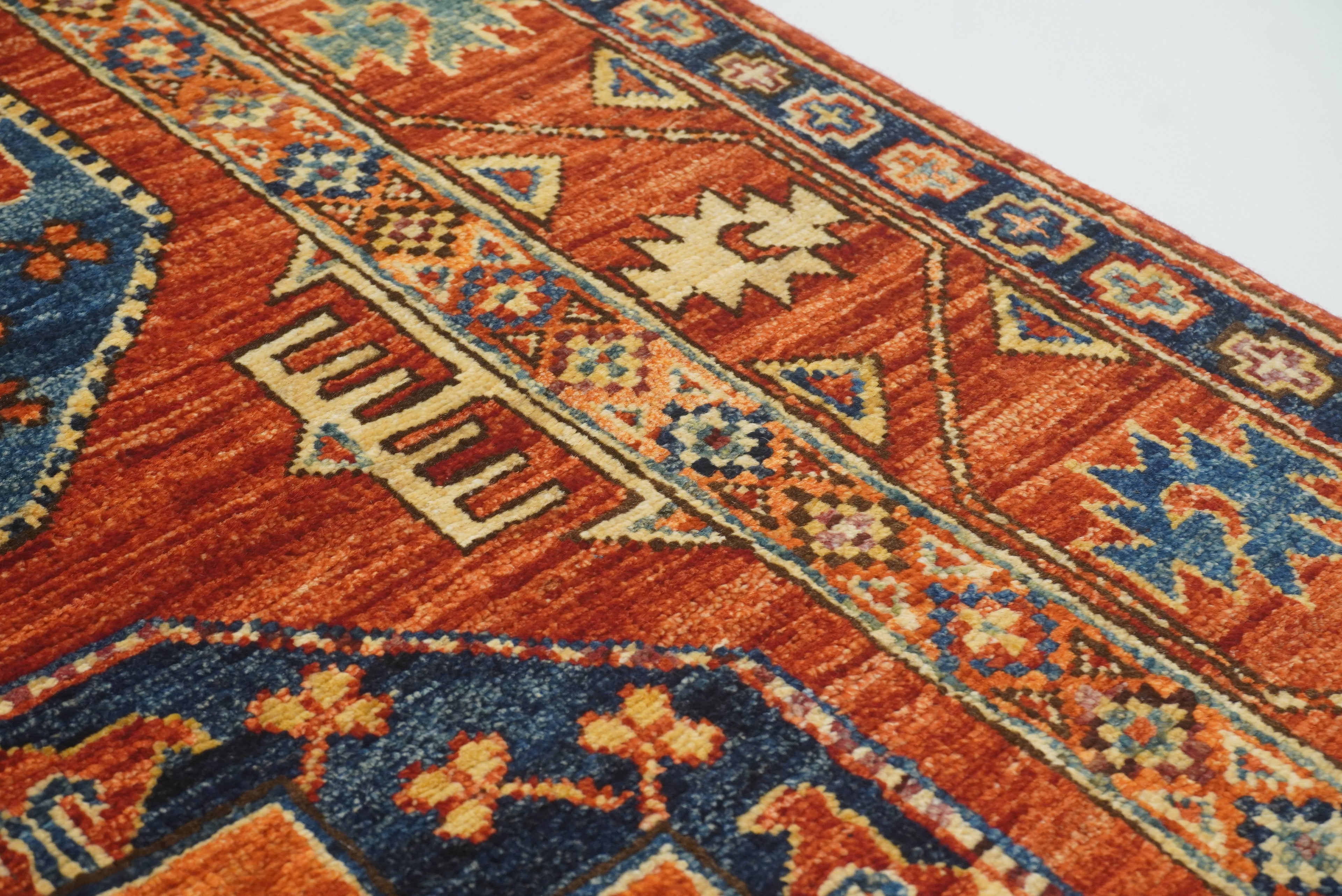 3x4 Red Ersari Hand Knotted Afghan Oriental Rug - Yildiz Rugs