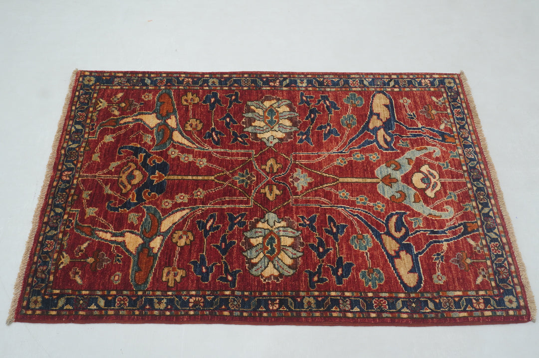 SOLD 3x4 Red Bidjar Afghan Hand knotted Oriental Rug