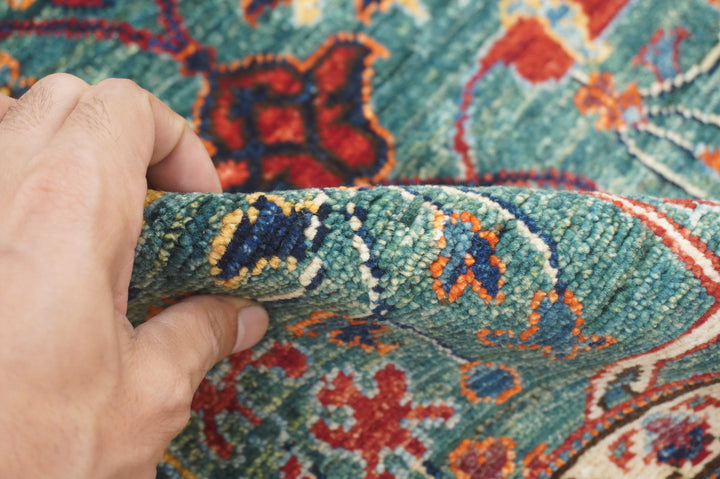 SOLD 4x6 Green Afghan Bidjar hand knotted Oriental Rug