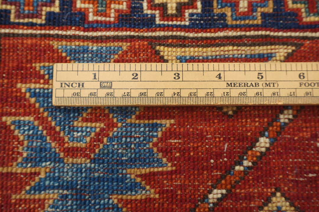 5x7 Red Ersari Turkmen Afghan hand knotted Tribal Rug