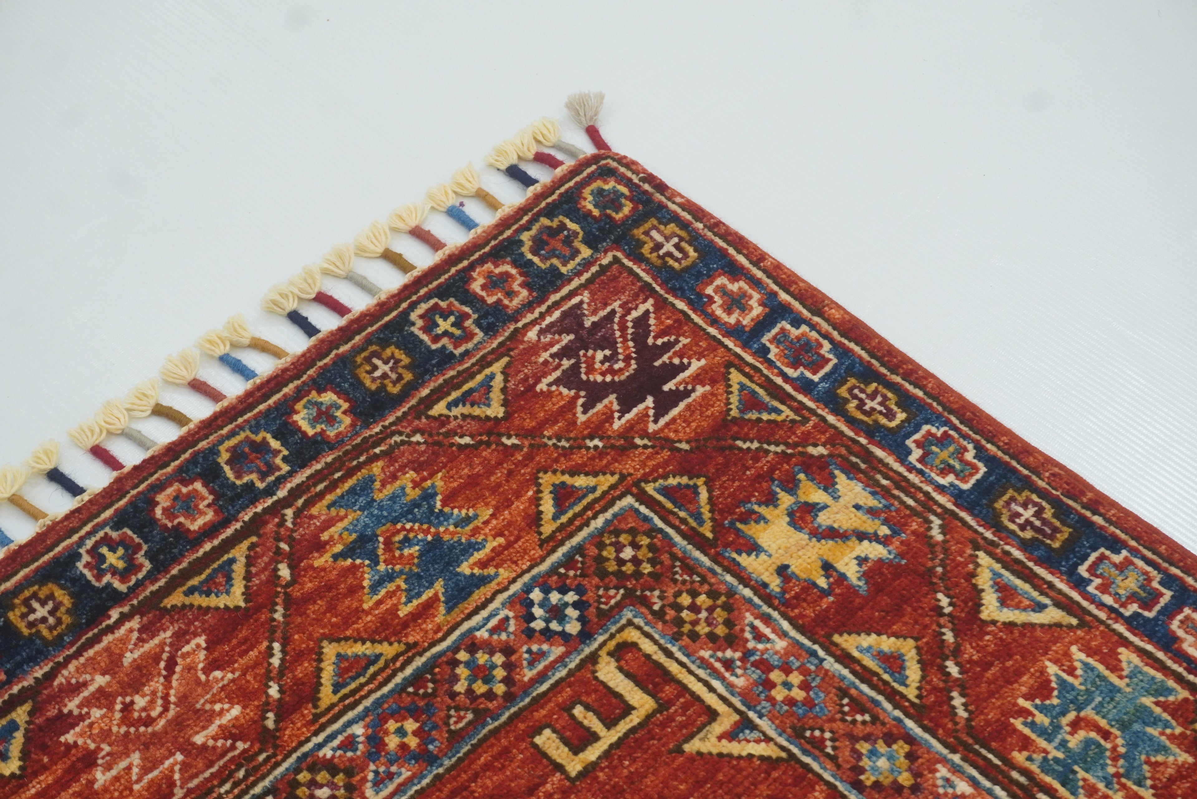 3x4 Red Ersari Hand Knotted Afghan Oriental Rug - Yildiz Rugs