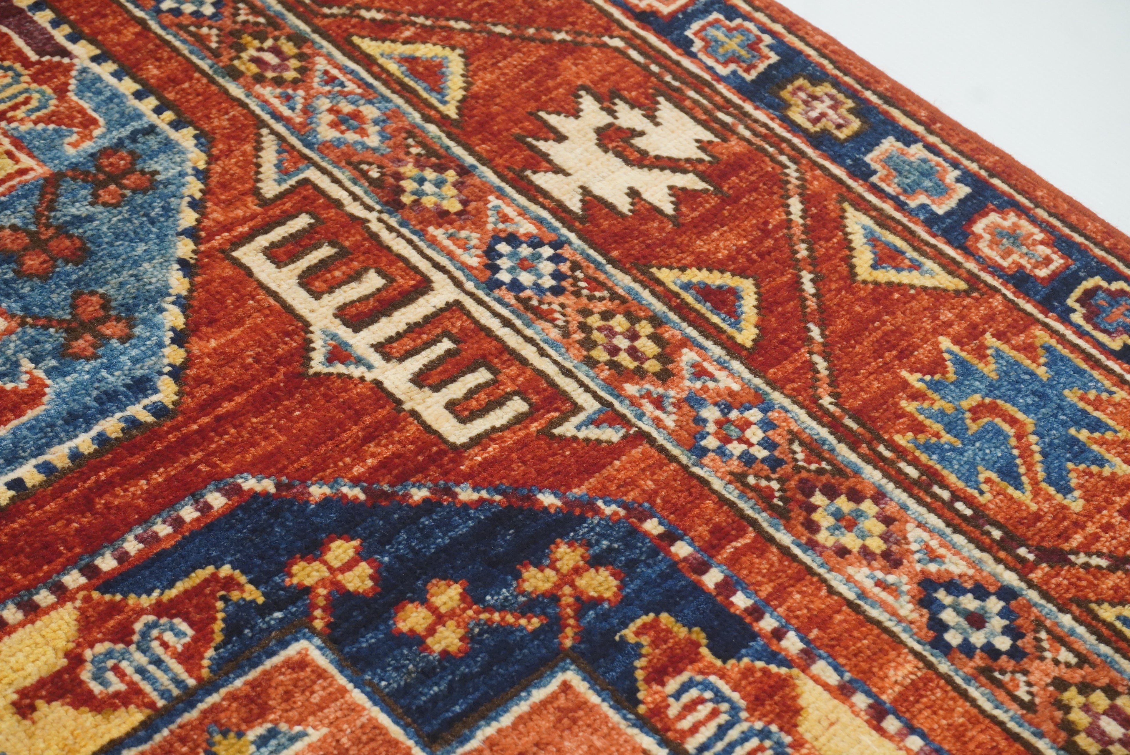 3x4 Red Ersari Hand Knotted Afghan Oriental Rug - Yildiz Rugs