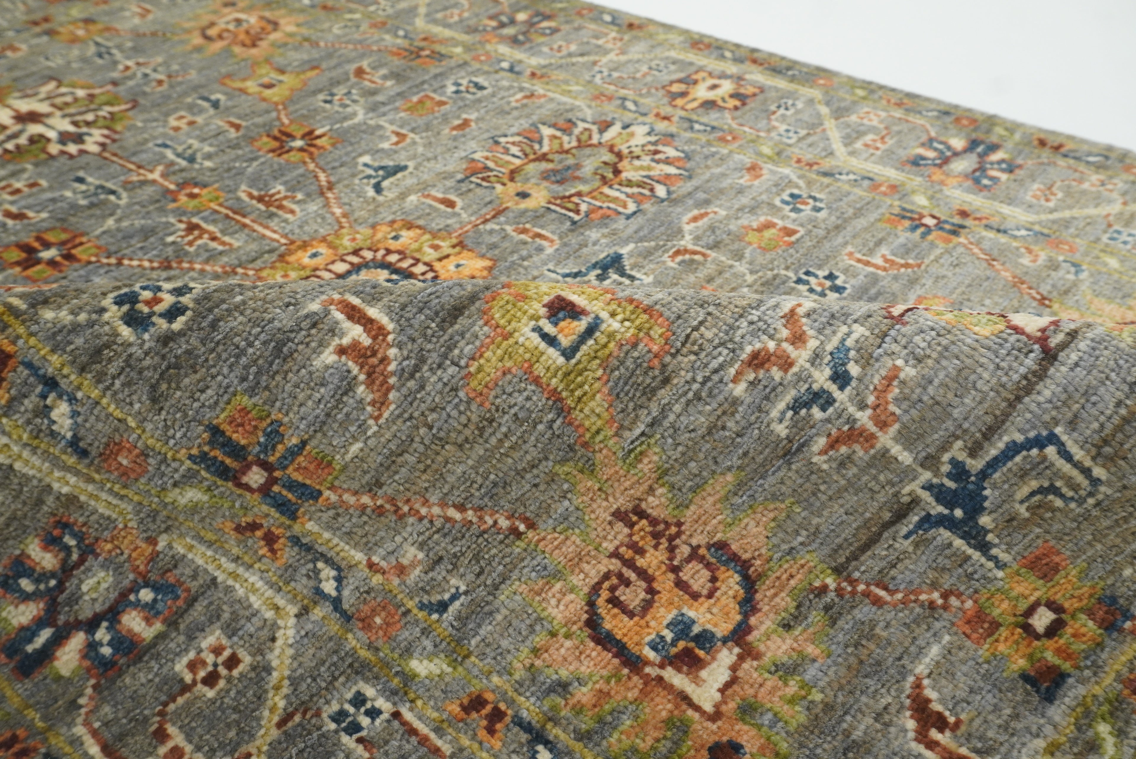 3x4 Gray Waziri Afghan Hand knotted Oriental Rug - Yildiz Rugs