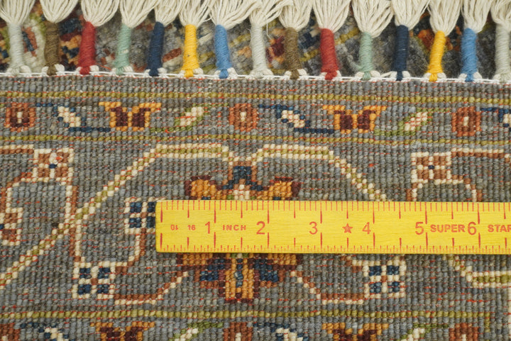3x4 Gray Waziri Afghan Hand knotted Oriental Rug - Yildiz Rugs