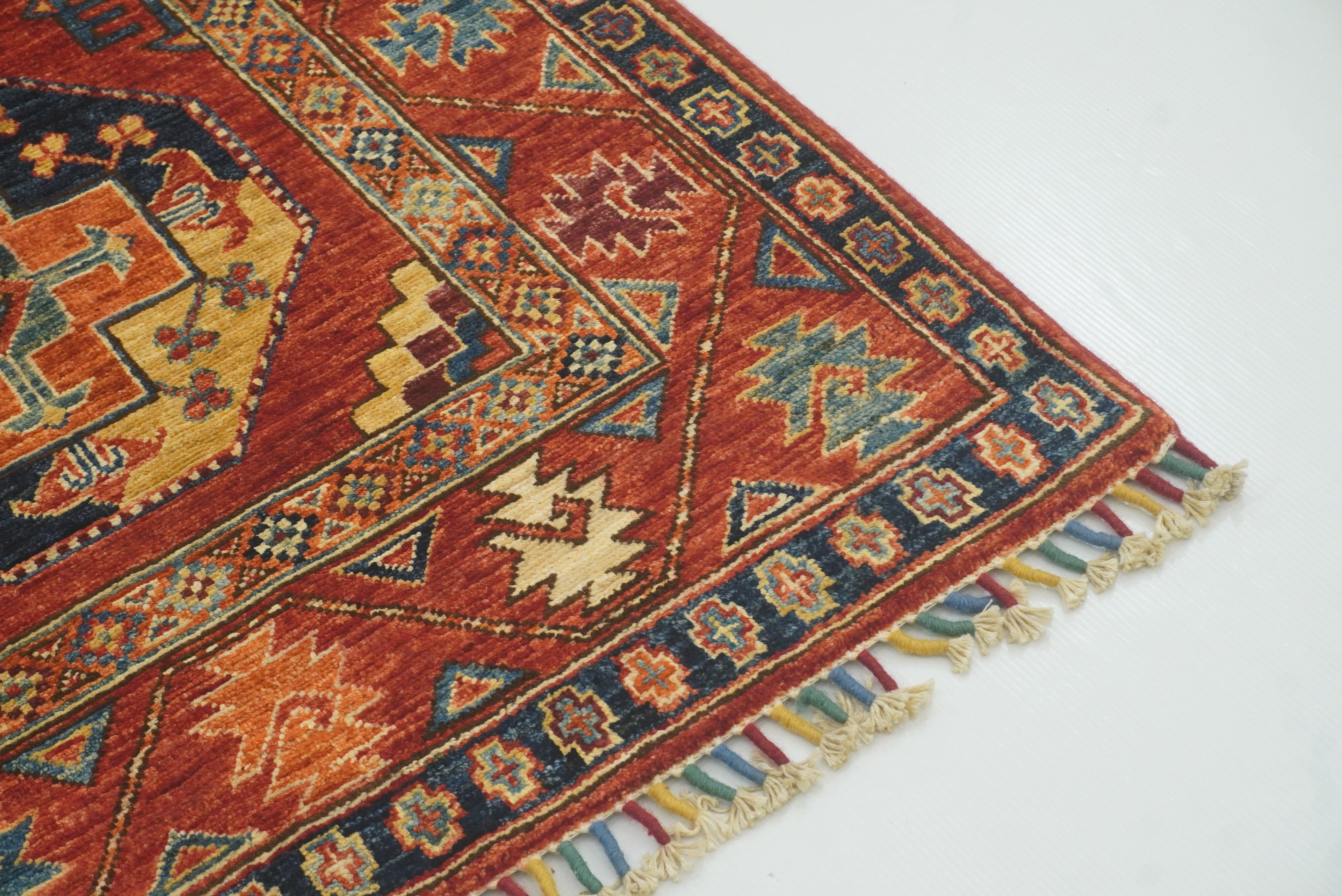 3x4 Red Ersari Hand Knotted Afghan Oriental Rug - Yildiz Rugs