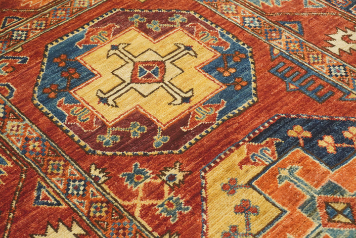 3x4 Red Ersari Hand Knotted Afghan Oriental Rug - Yildiz Rugs