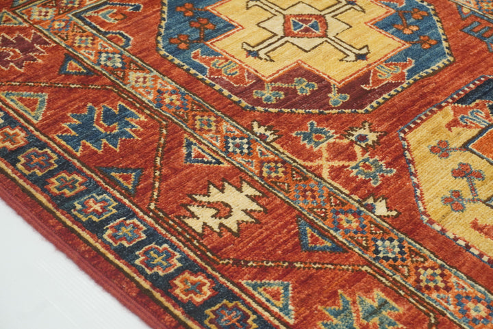 3x4 Red Ersari Hand Knotted Afghan Oriental Rug - Yildiz Rugs