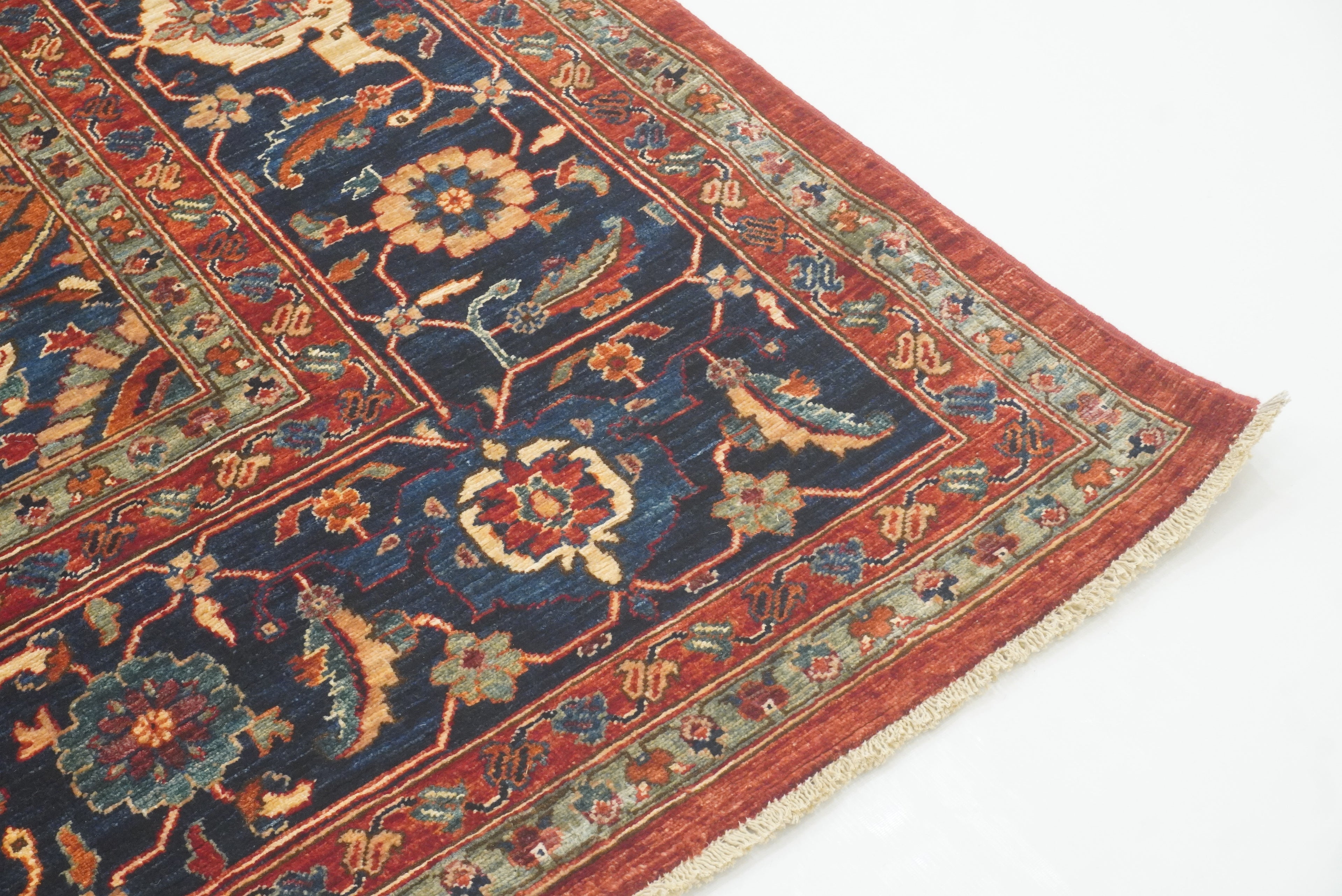 10x14 Red Serapi Afghan Hand Knotted Wool Oriental Rug - Yildiz Rugs