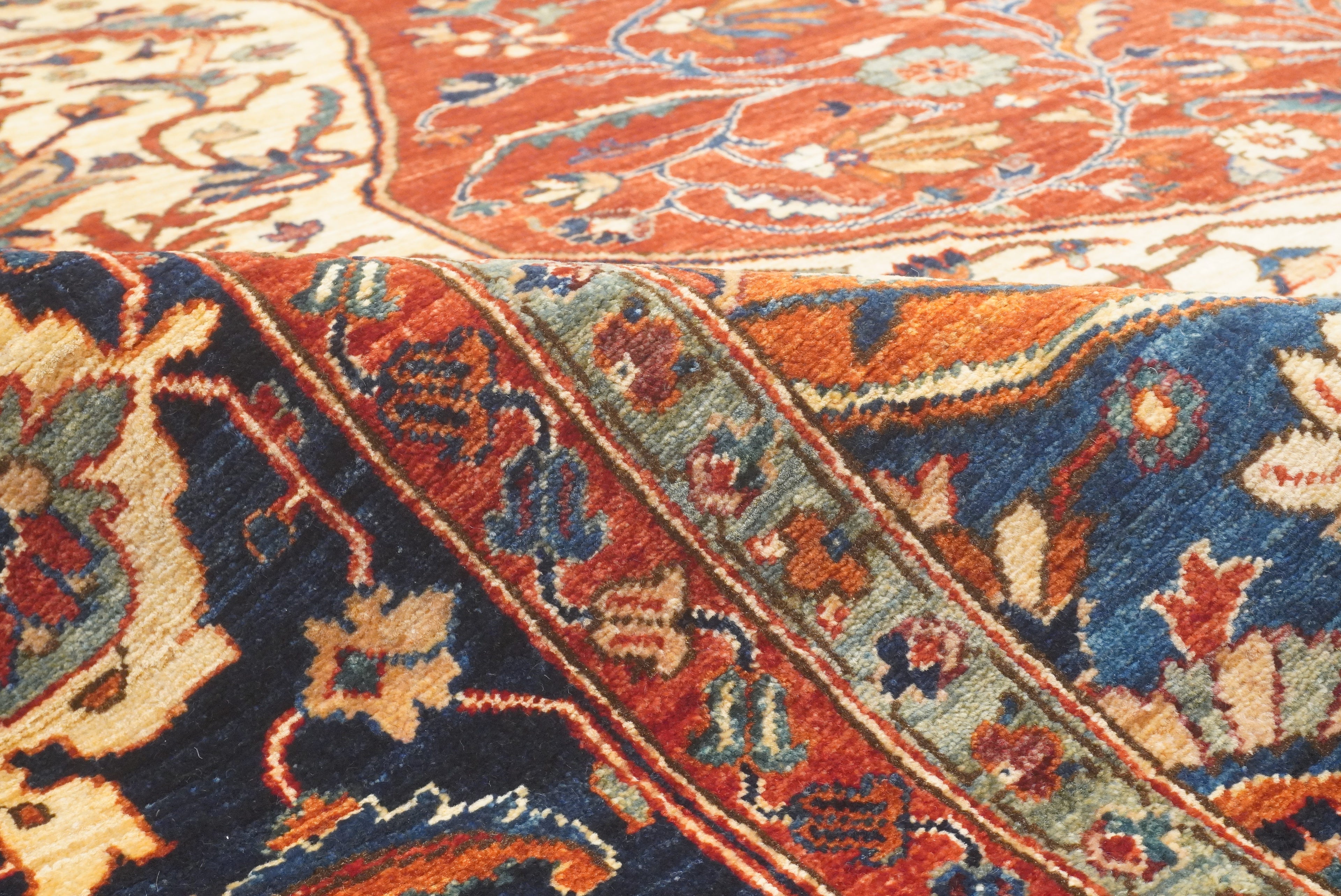 10x14 Red Serapi Afghan Hand Knotted Wool Oriental Rug - Yildiz Rugs