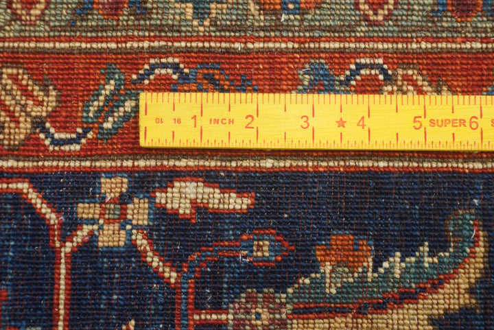 10x14 Red Serapi Afghan Hand Knotted Wool Oriental Rug - Yildiz Rugs