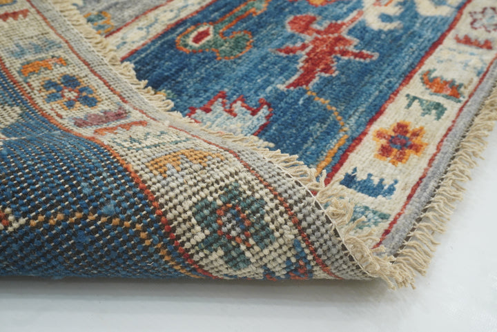 6x9 Gray Oushak Hand-Knotted Wool Oriental Rug - Yildiz Rugs