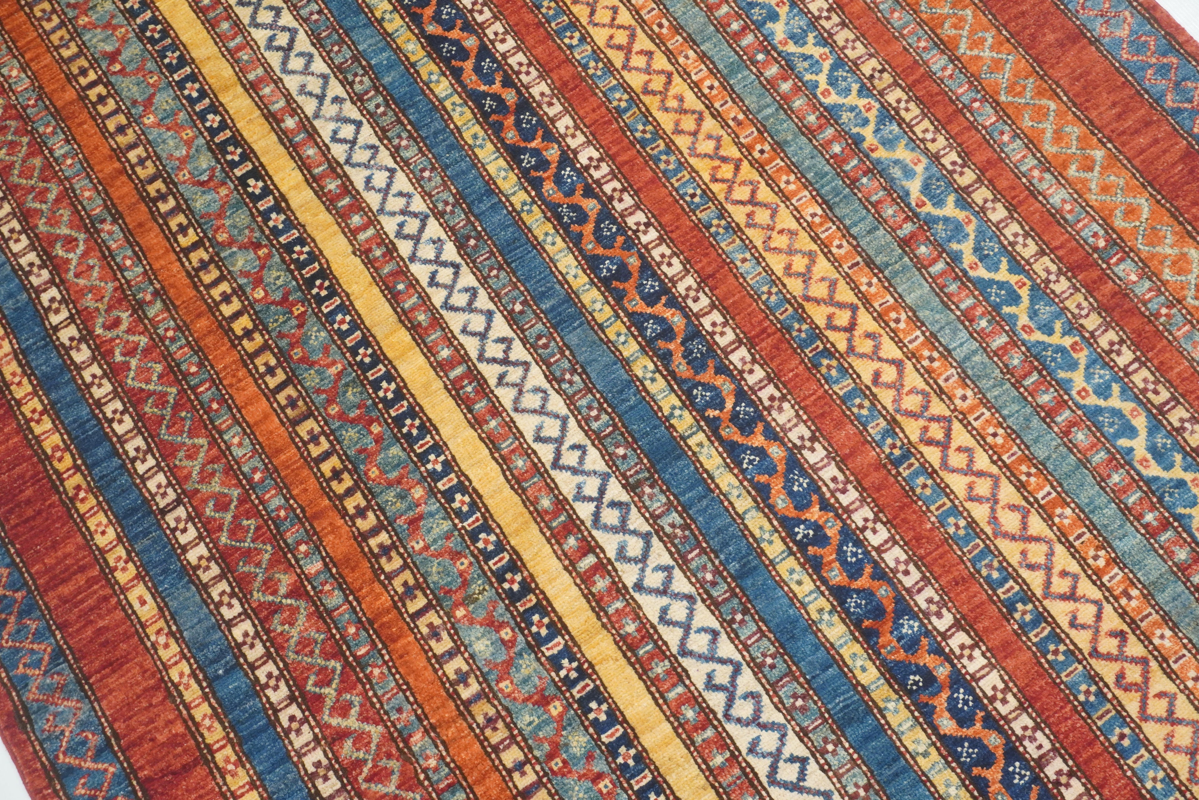 4'x6'6" Red Shawl Hand Knotted Tribal Wool Rug - Yildiz Rugs