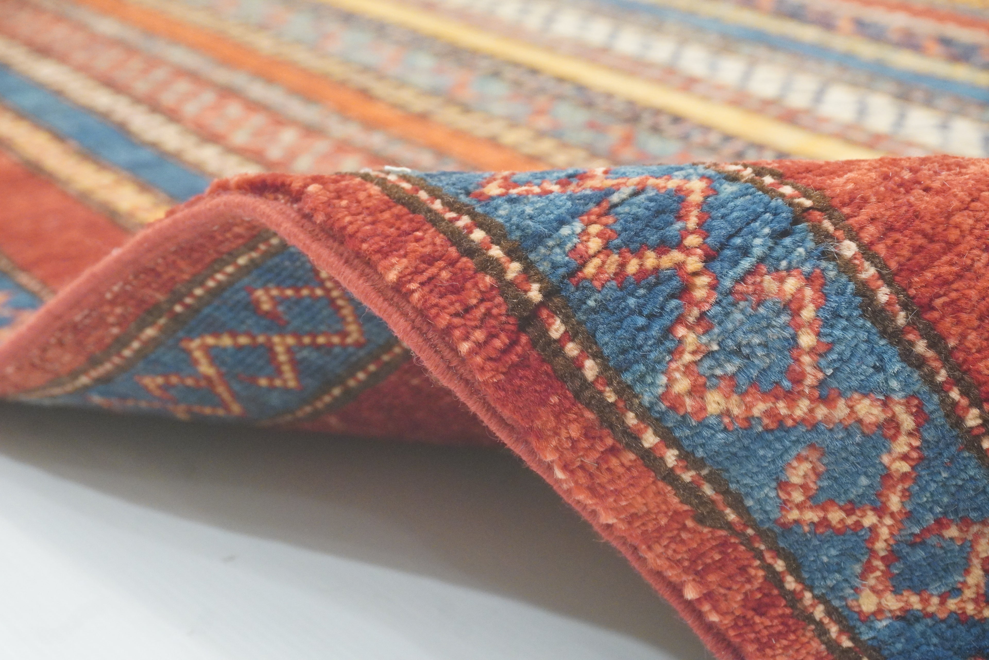 4'x6'6" Red Shawl Hand Knotted Tribal Wool Rug - Yildiz Rugs
