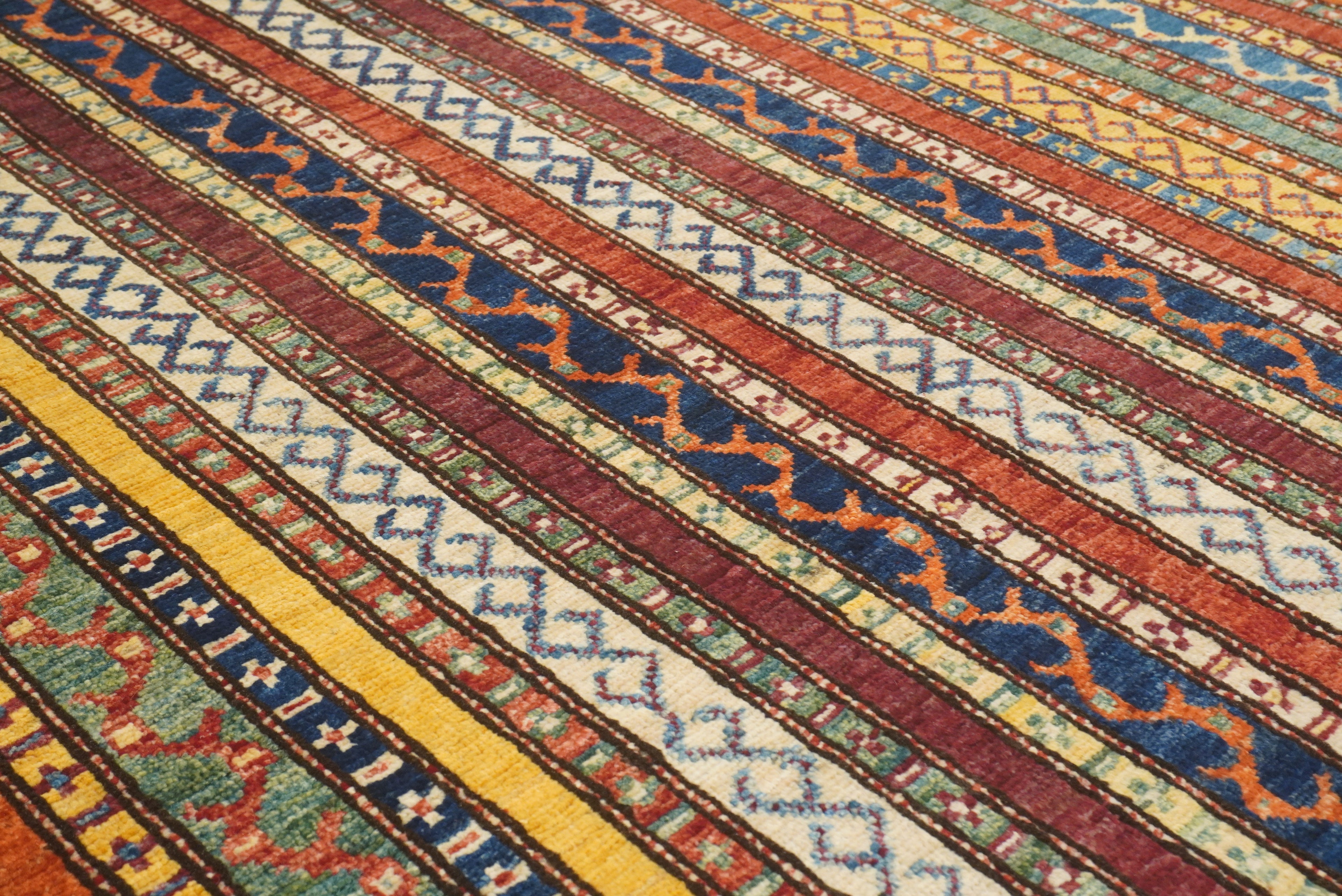 5x7 Red Shawl Hand Knotted Tribal Wool Rug - Yildiz Rugs