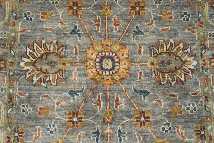 3x4 Gray Waziri Afghan Hand knotted Oriental Rug - Yildiz Rugs