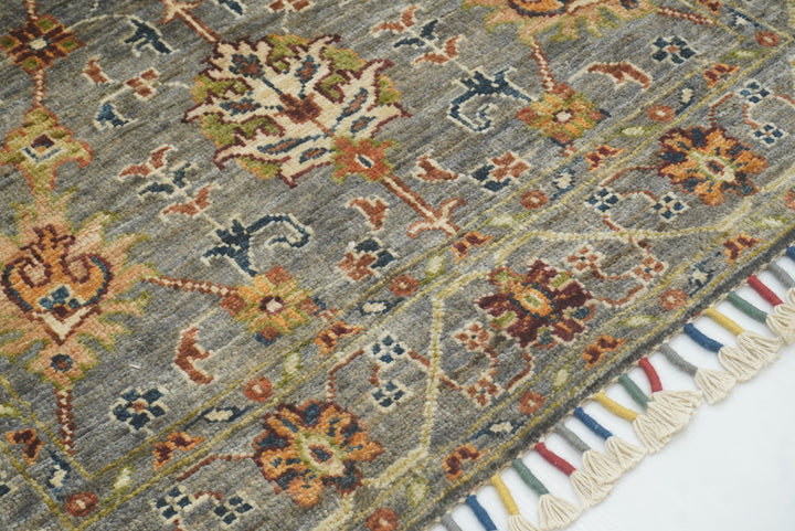 3x4 Gray Waziri Afghan Hand knotted Oriental Rug - Yildiz Rugs