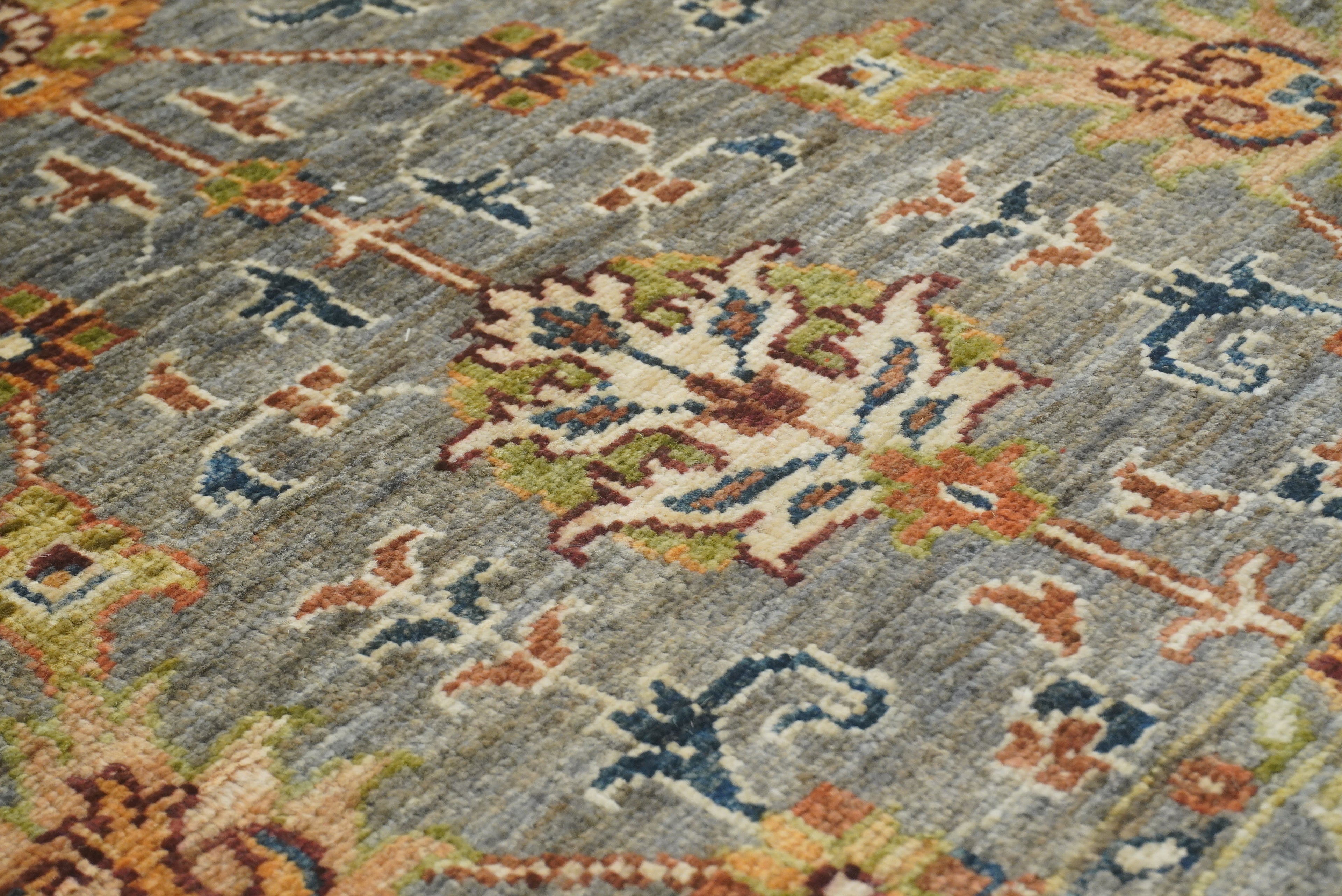 3x4 Gray Waziri Afghan Hand knotted Oriental Rug - Yildiz Rugs