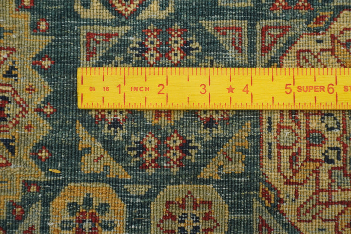 3x4 ft Green Mamluk Hand knotted Rug - Yildiz Rugs