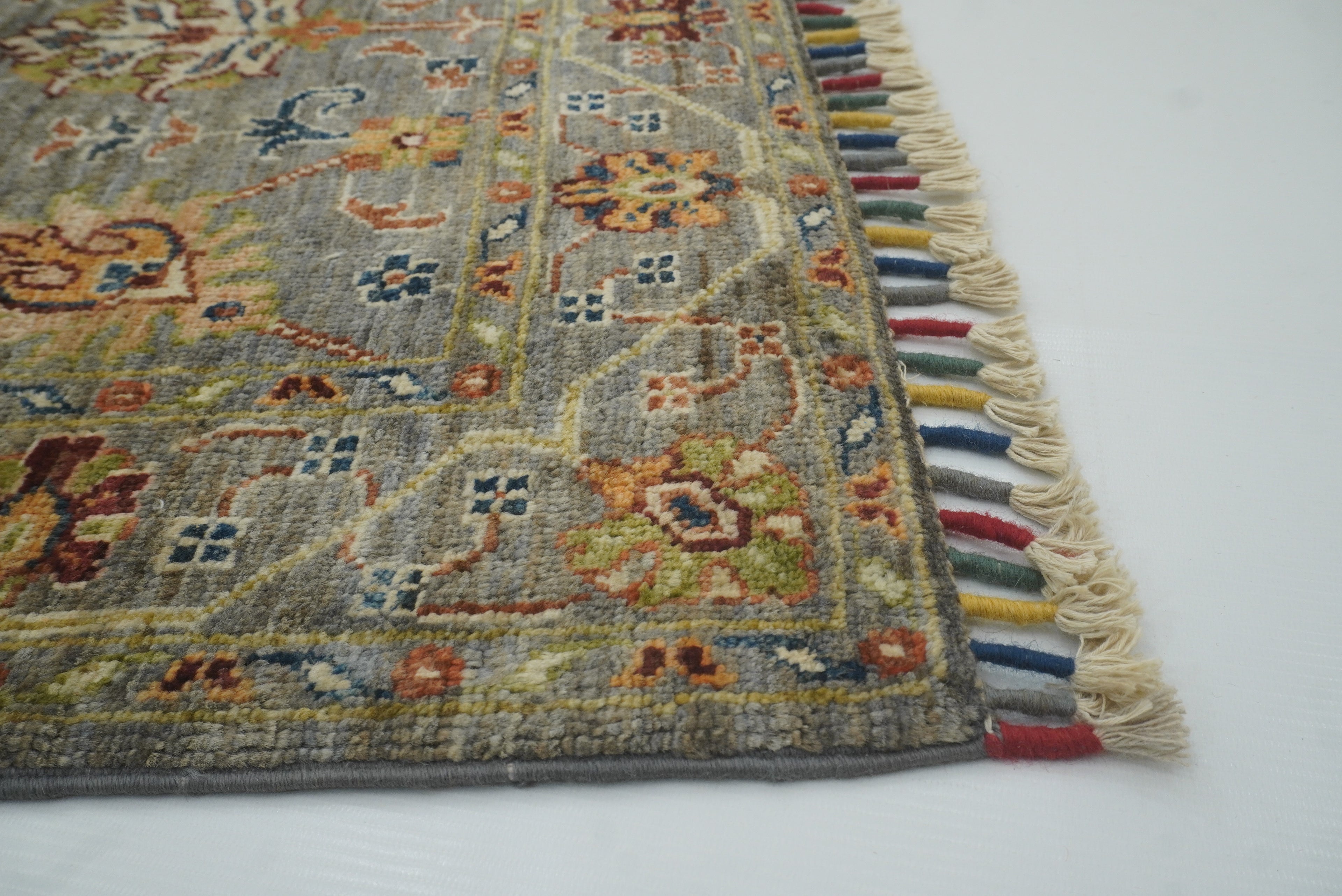 3x4 Gray Waziri Afghan Hand knotted Oriental Rug - Yildiz Rugs