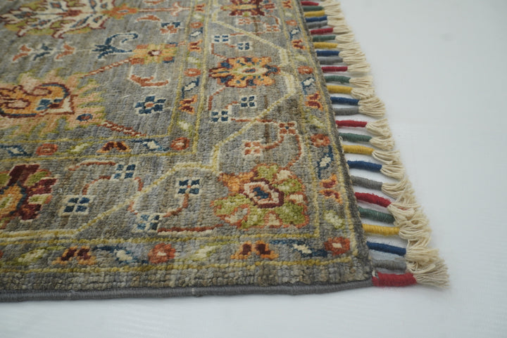 3x4 Gray Waziri Afghan Hand knotted Oriental Rug - Yildiz Rugs