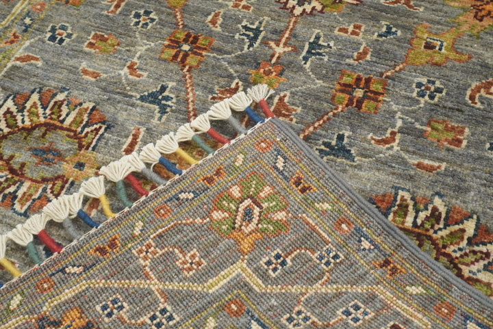 3x4 Gray Waziri Afghan Hand knotted Oriental Rug - Yildiz Rugs