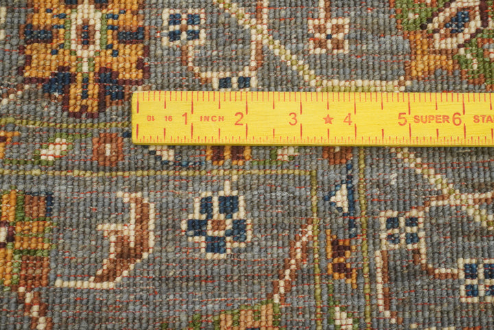 3x4 Gray Waziri Afghan Hand knotted Oriental Rug - Yildiz Rugs