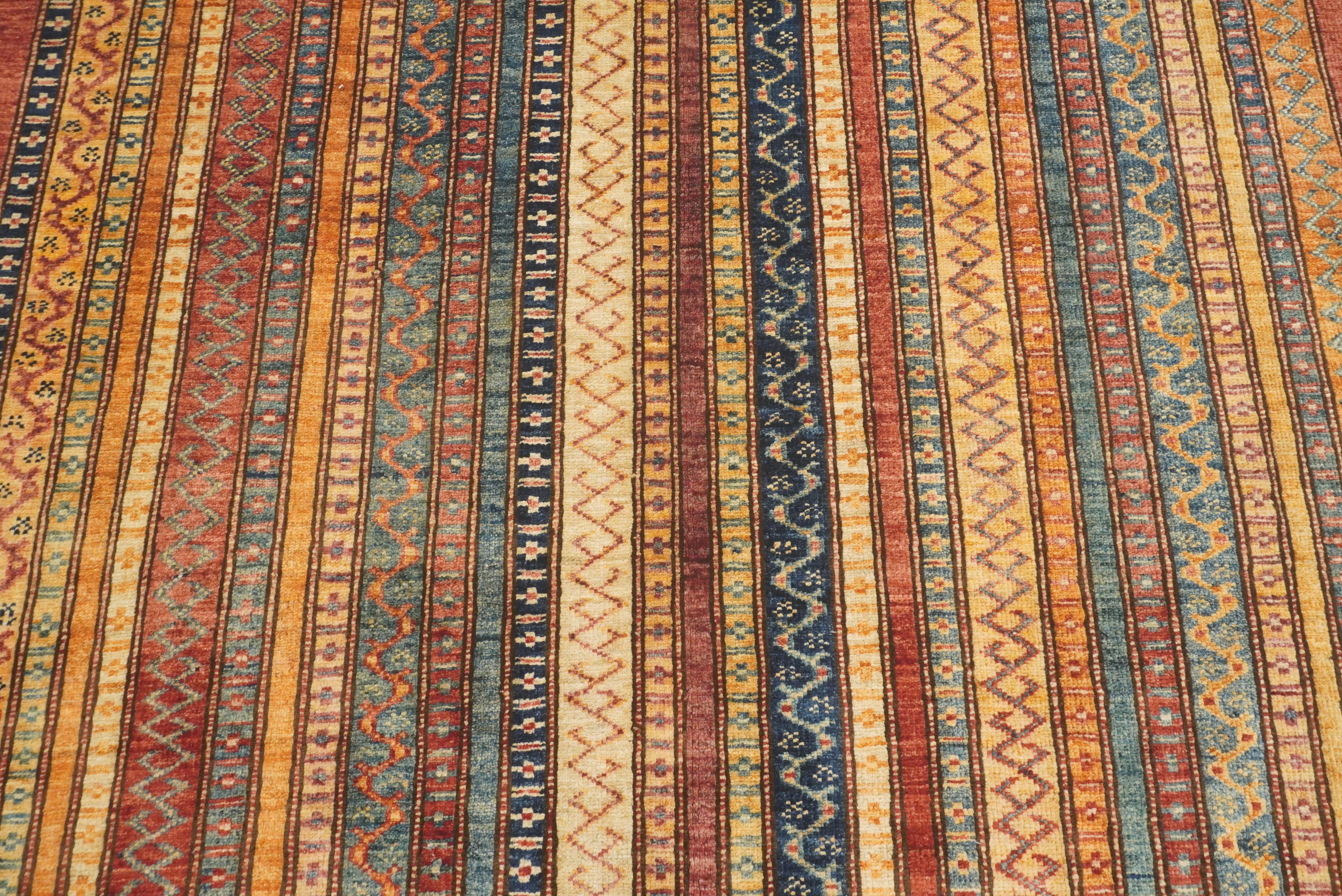 5x7 Red Shawl Hand Knotted Tribal Wool Rug - Yildiz Rugs