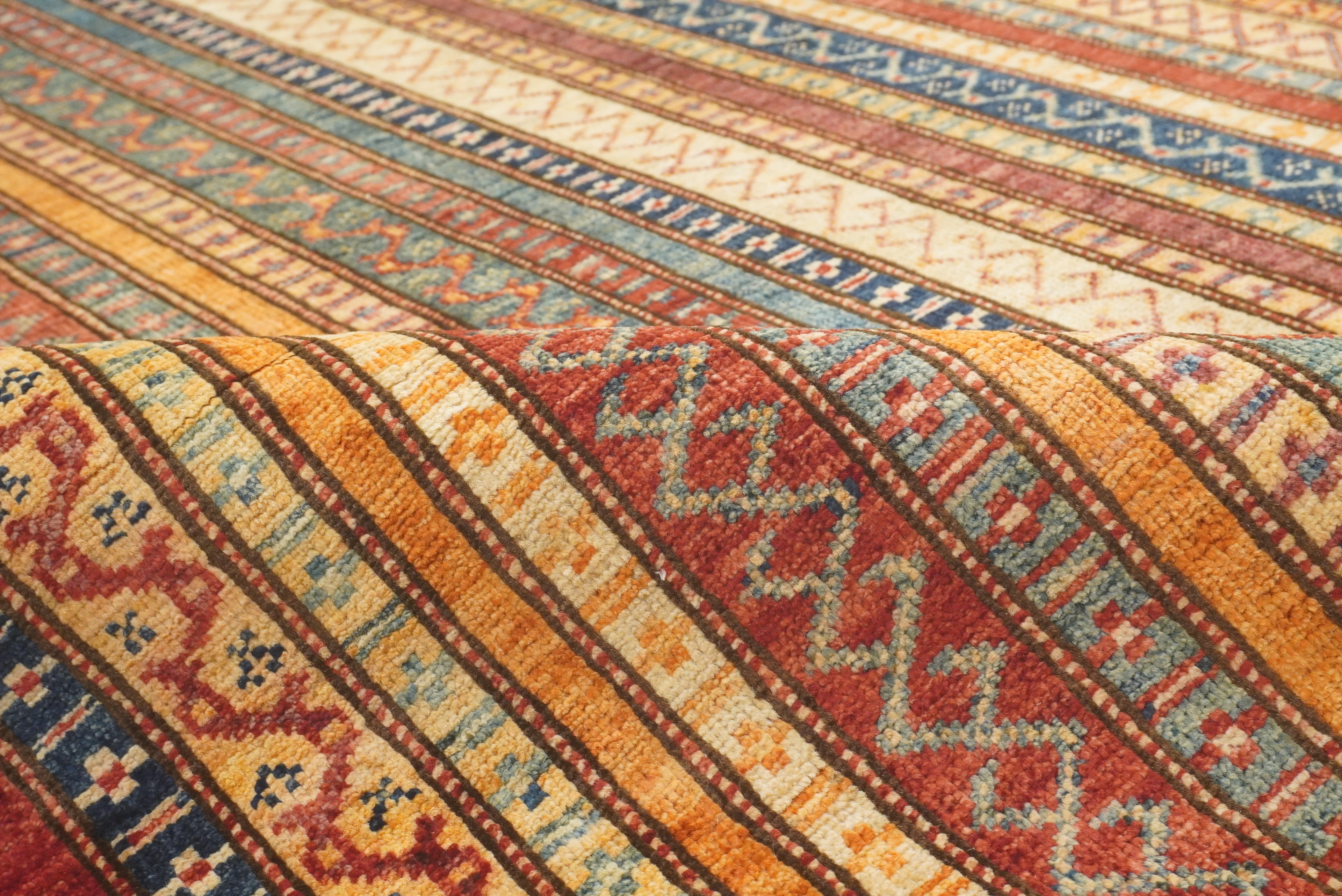 5x7 Red Shawl Hand Knotted Tribal Wool Rug - Yildiz Rugs
