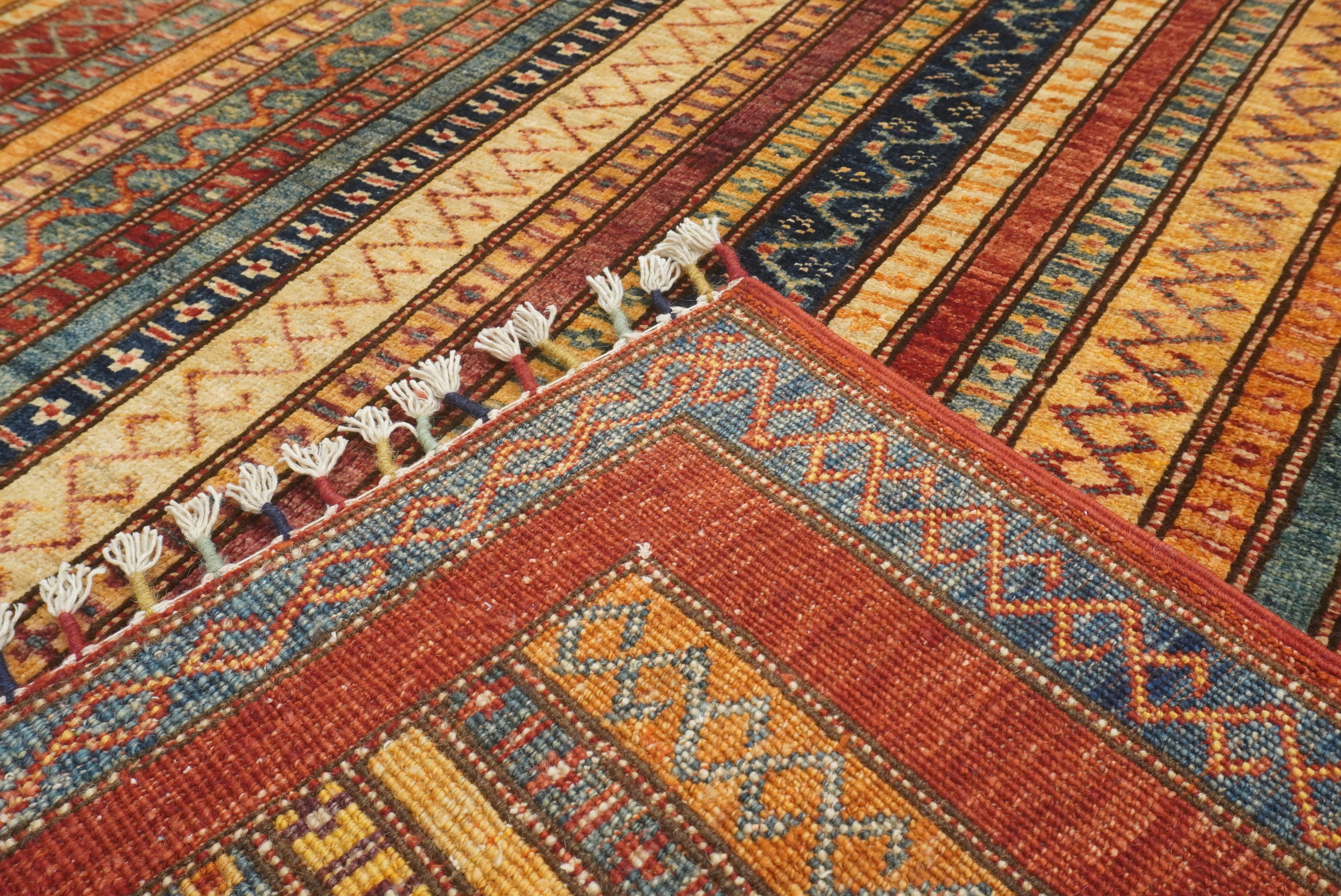 5x7 Red Shawl Hand Knotted Tribal Wool Rug - Yildiz Rugs