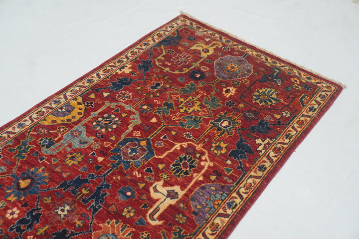 11 ft Red Bidjar Afghan Hand knotted Oriental Runner Rug