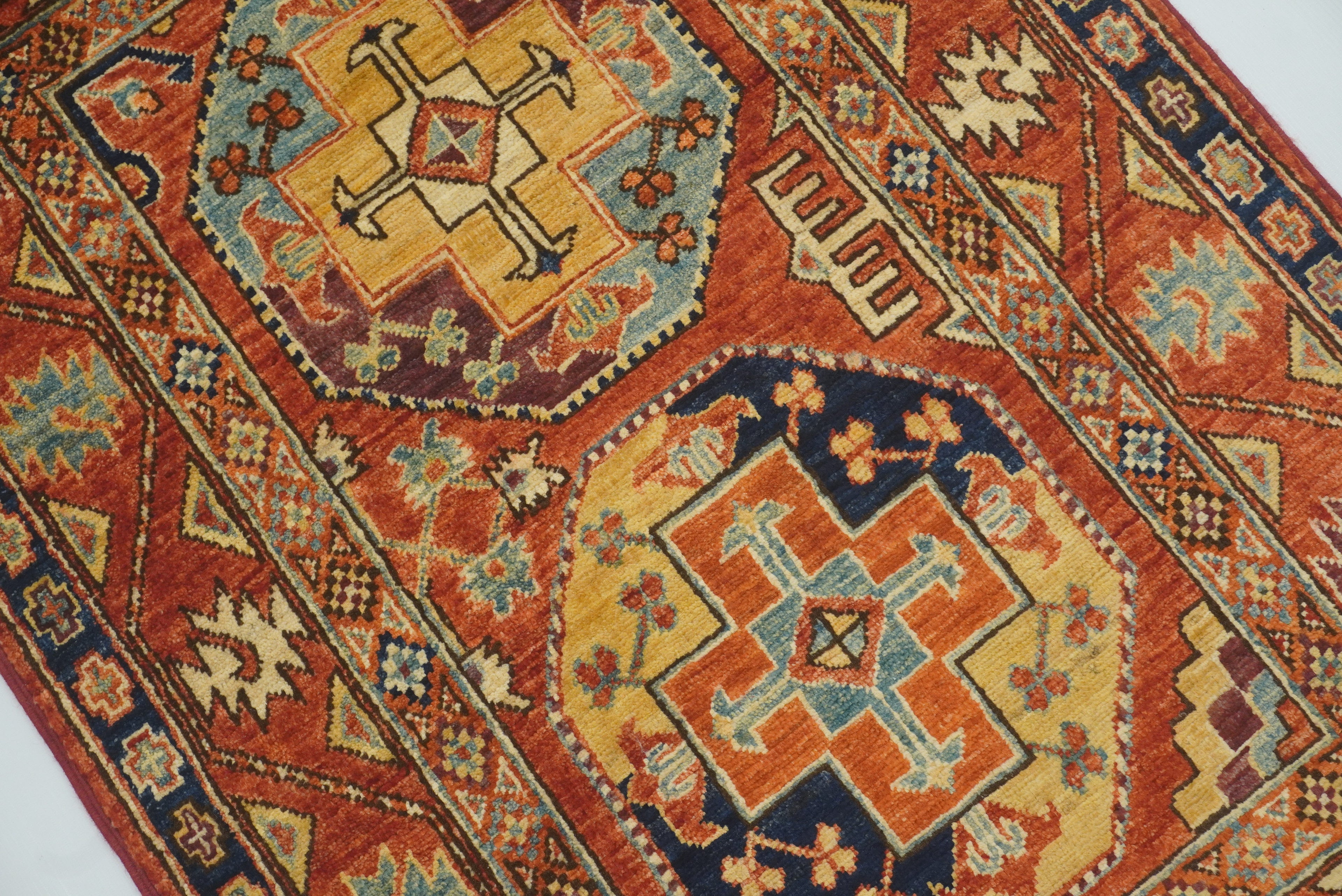 3x4 Red Ersari Hand Knotted Afghan Oriental Rug - Yildiz Rugs