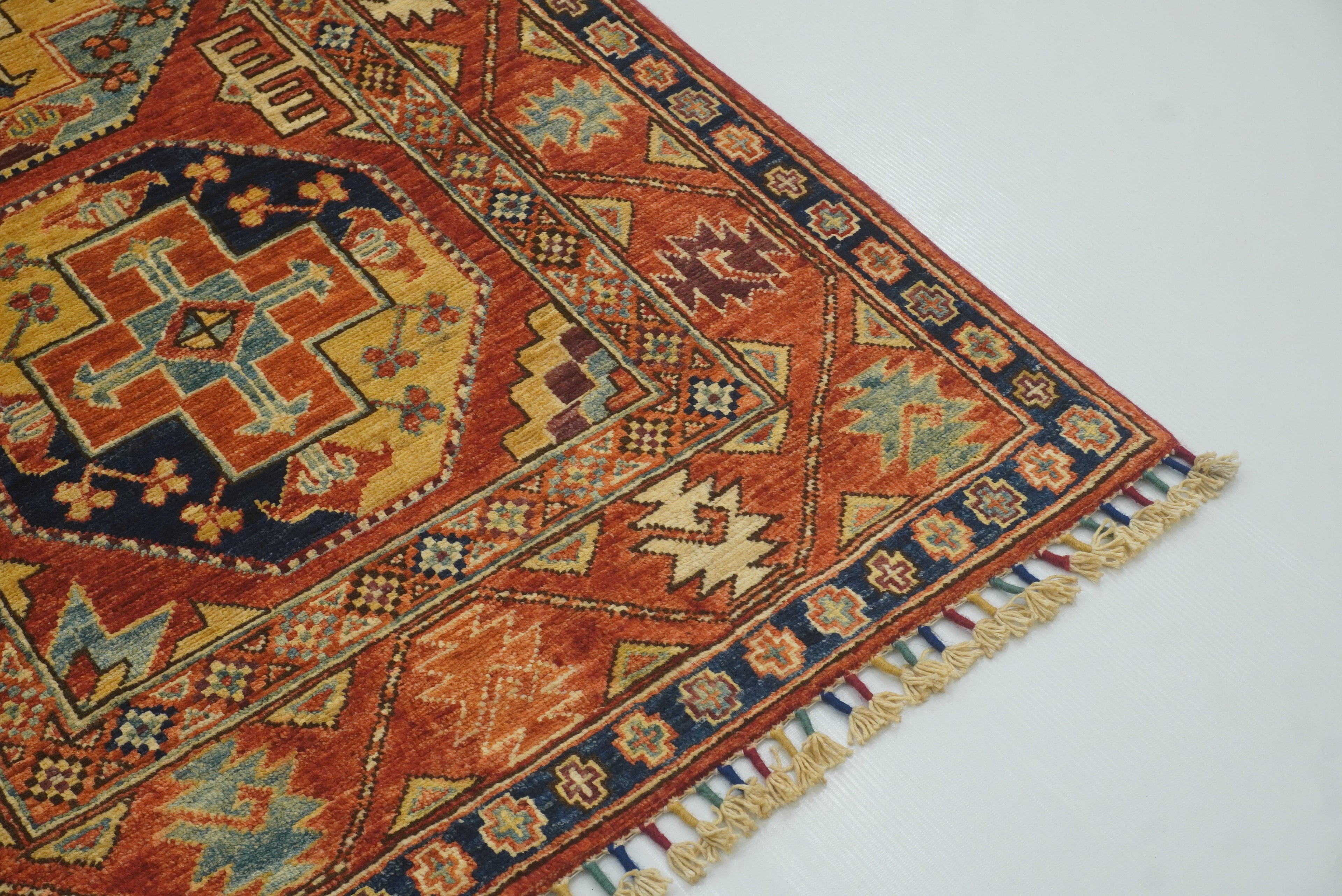 3x4 Red Ersari Hand Knotted Afghan Oriental Rug - Yildiz Rugs