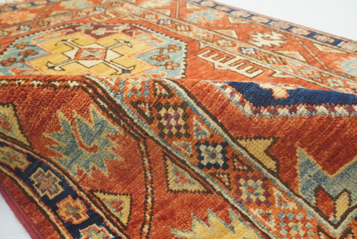 3x4 Red Ersari Hand Knotted Afghan Oriental Rug - Yildiz Rugs