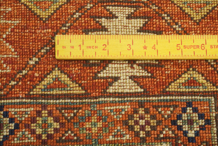 3x4 Red Ersari Hand Knotted Afghan Oriental Rug - Yildiz Rugs