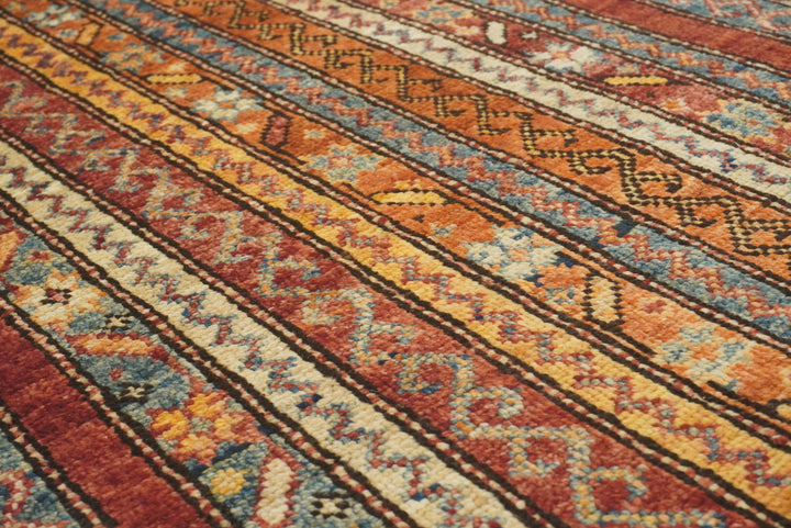 2x5 Red Shaal Turkish Hand knotted Wool Runner Rug - Yildiz Rugs