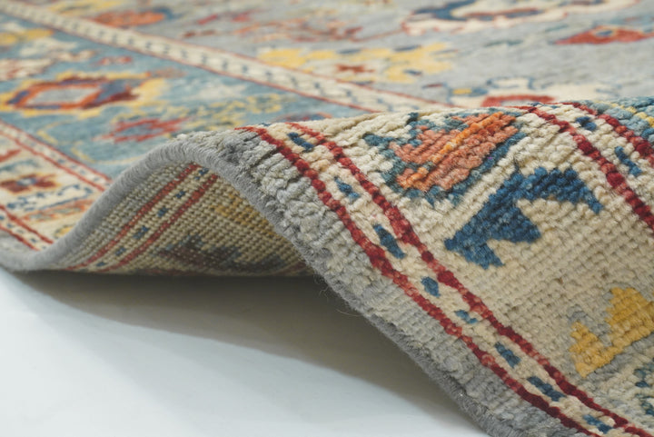8x10 Gray Oushak Hand knotted Oriental Rug - Yildiz Rugs