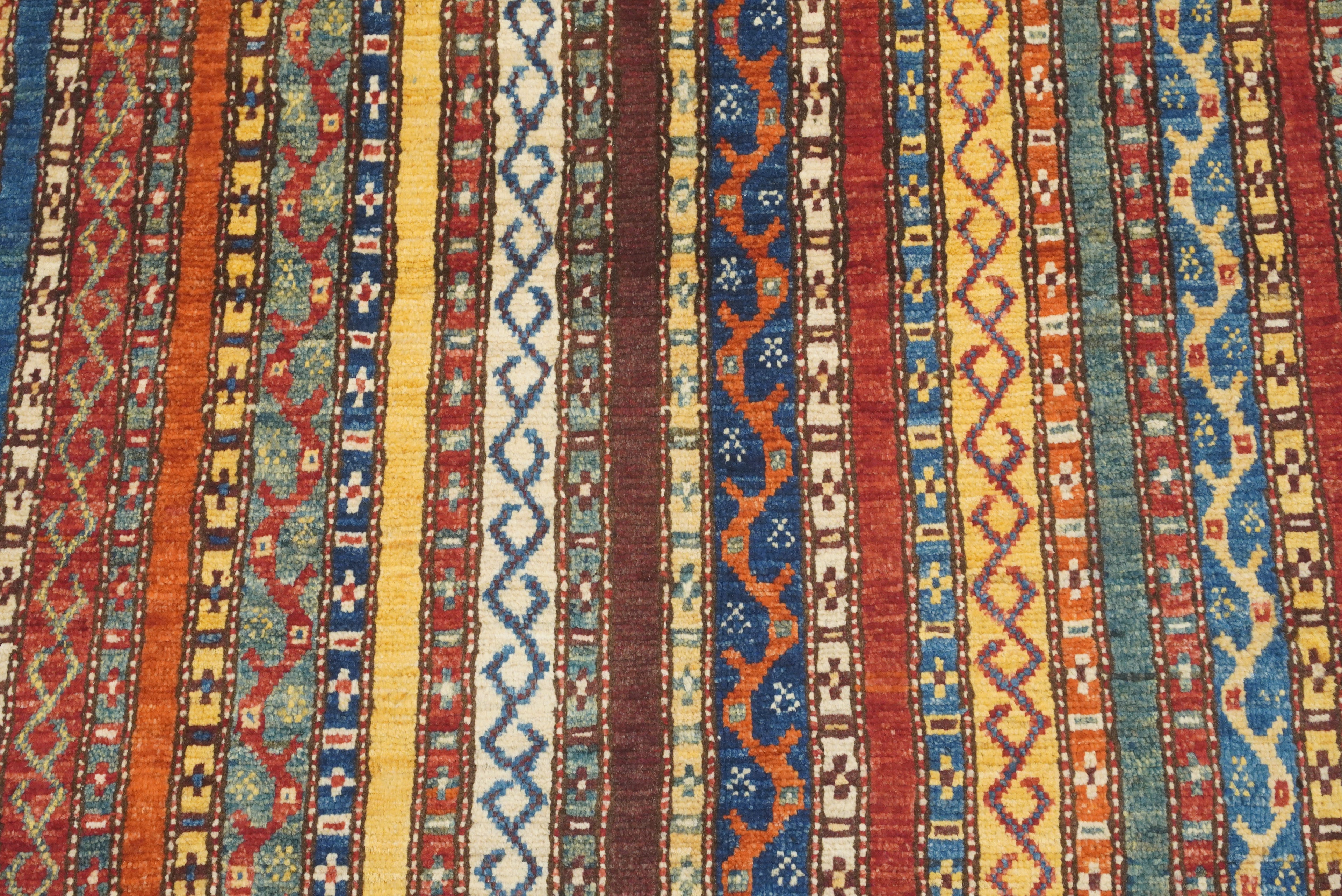3'5"x5'10" Red Shawl Hand Knotted Tribal Wool Rug - Yildiz Rugs