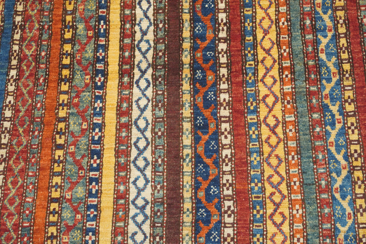 3'5"x5'10" Red Shawl Hand Knotted Tribal Wool Rug - Yildiz Rugs