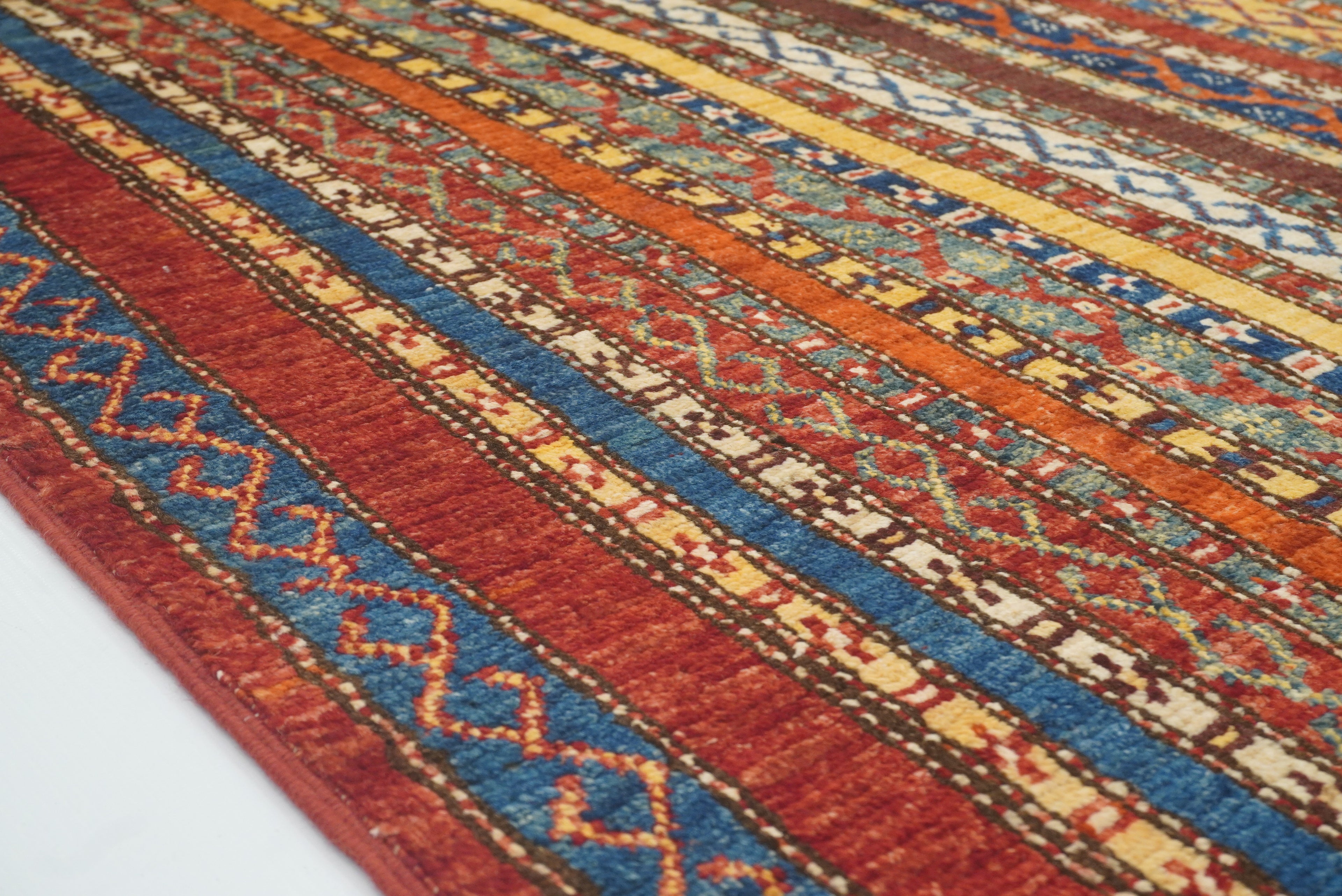 3'5"x5'10" Red Shawl Hand Knotted Tribal Wool Rug - Yildiz Rugs