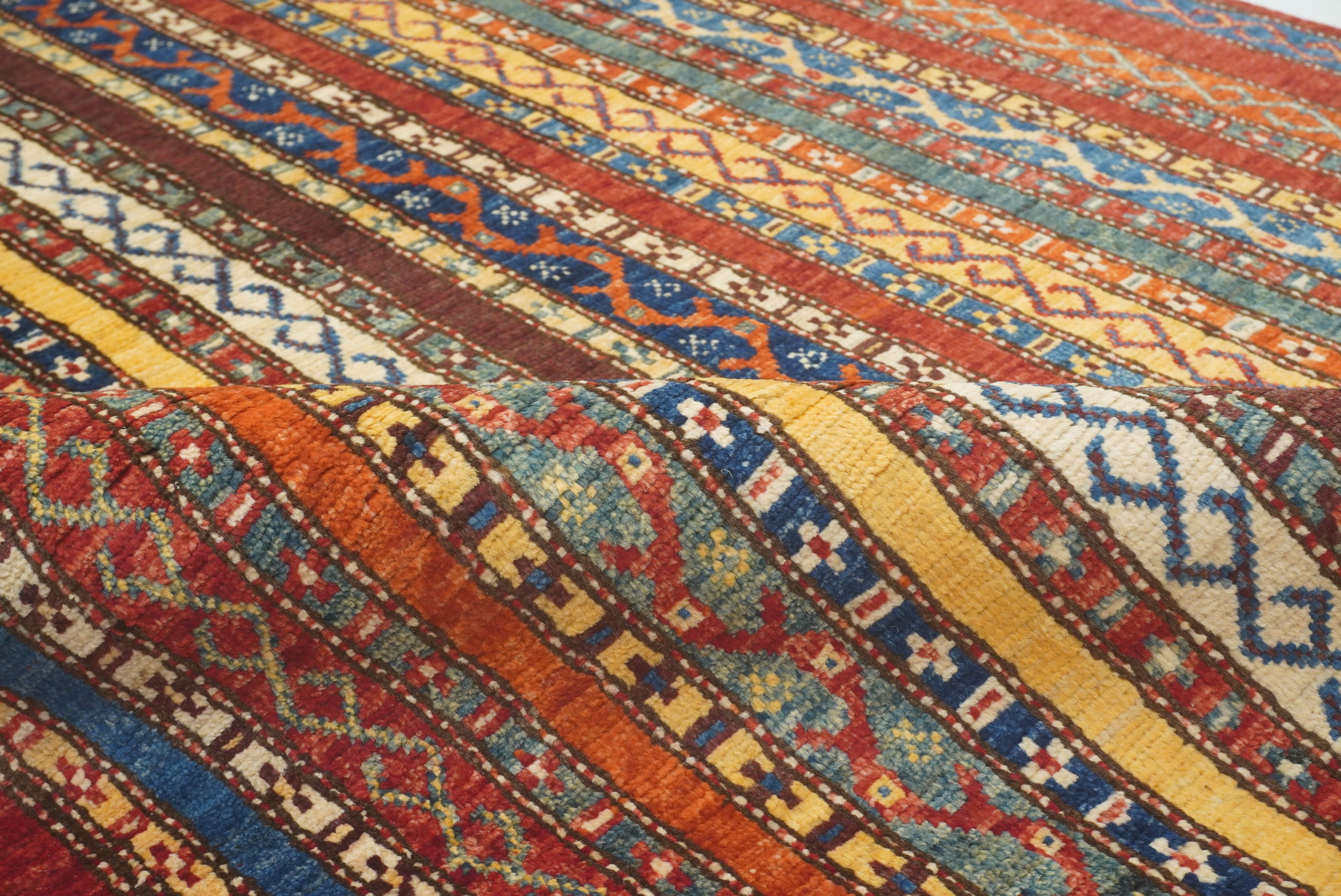 3'5"x5'10" Red Shawl Hand Knotted Tribal Wool Rug - Yildiz Rugs