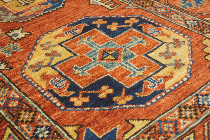 3x4 Red Ersari Hand Knotted Afghan Oriental Rug - Yildiz Rugs
